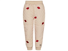 MarMar Odin thermal pants beige with kiss embroidery